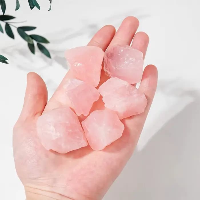 Quartz Rose naturel brut, 50 g/sac, pierre brute, Quartz Rose brut, non poli, décoration de jardin de maison, ornements