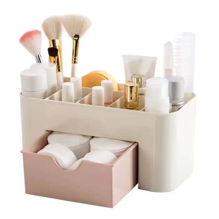 Boîte de rangement en plastique acrylique pour maquillage
