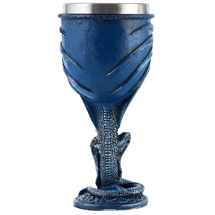 Gobelet Dragon bleu J1UL1N, donjons et Dragons, cadeau du saint Graal, gobelet à vin, Dragon volant, épée