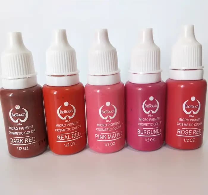 5 couleurs maquillage Permanent sourcil encre lèvres ligne des yeux ensemble d'encre de tatouage Microblading Pigment