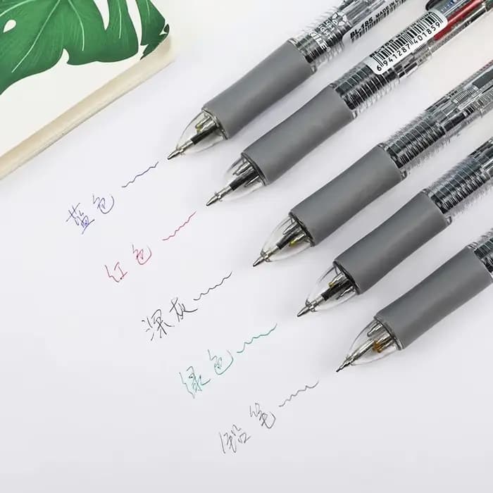 Stylos à bille multicolores Kawaii 5 en 1, avec recharges, ensemble de 4 stylos à bille de couleur et crayon mécanique, stylo multifonction