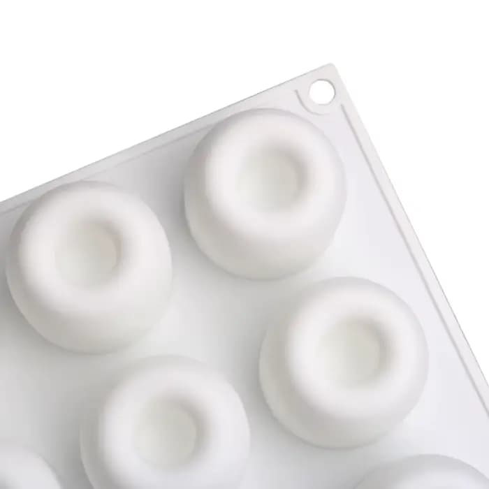 Moule à gâteau en Silicone de forme cylindrique, outils de décoration de desserts de qualité alimentaire, conception Concave supérieure, ustensiles de cuisine, moule à chocolat