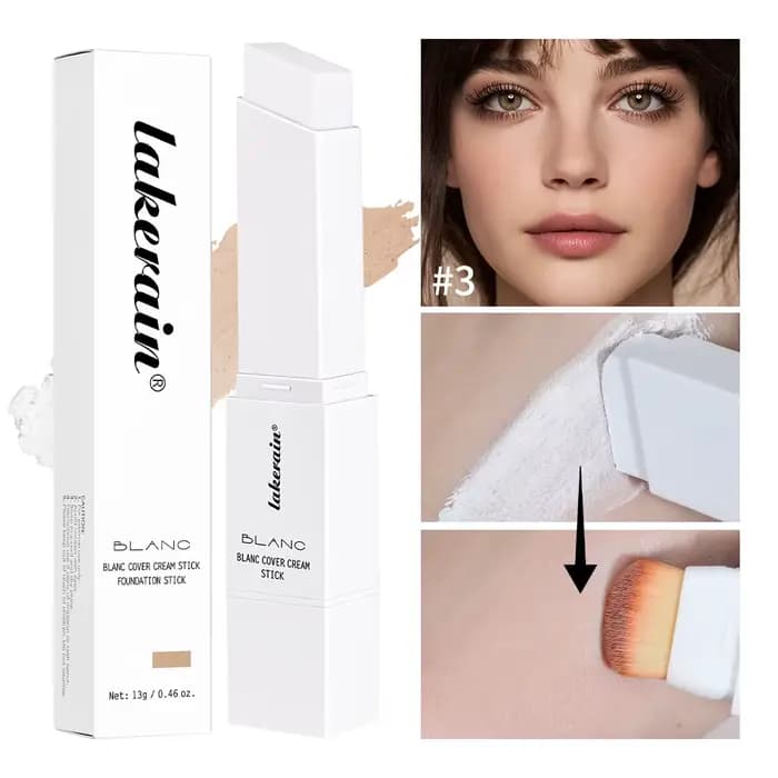 Blanc couverture crème bâton fond de teint changeant