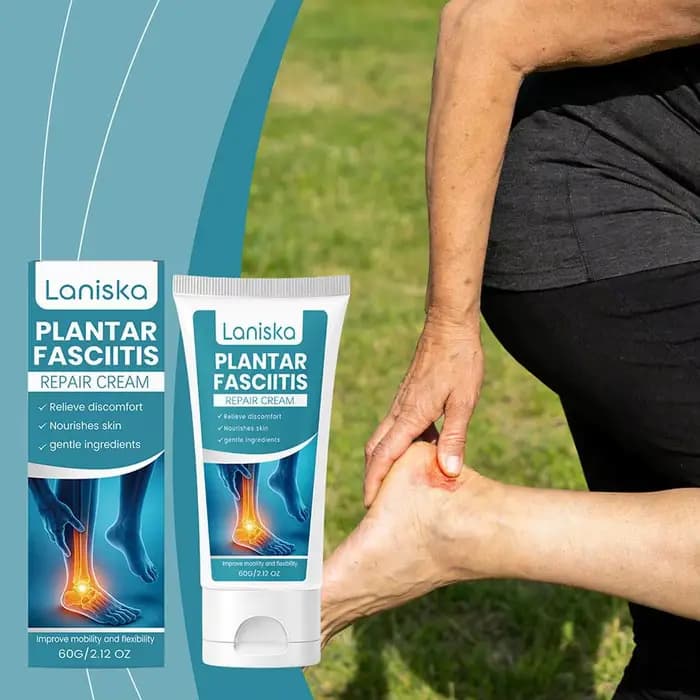 Baume Crème Apaisant pour Fasciite Plantaire 60g, Soulage les Gonflements des Pieds, les Douleurs Musculaires et l'Inconfort, Nourrissant, Pommade Anti-douleur