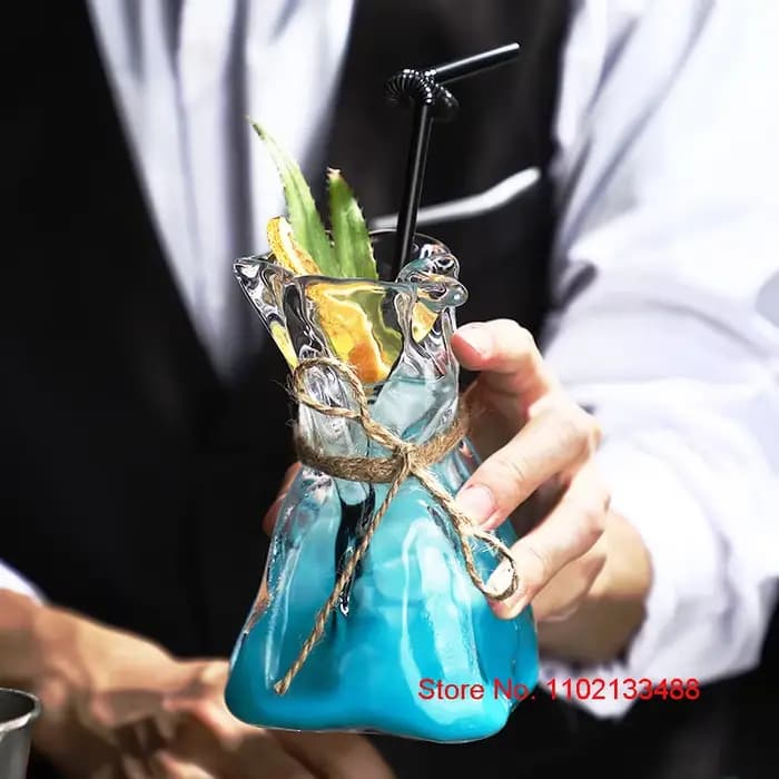 Vase d'art verre à Cocktail Design Original, verrerie de Bar, verres à vin mélangés, jus de fruits créatif, tasse à café, gobelet à bière, vente en gros