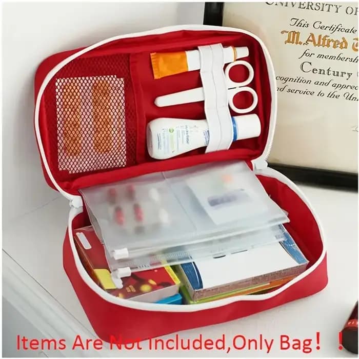 Trousse de premiers secours, sac de survie d'urgence, sac à main Durable pour traumatologie, fourre-tout de sauvetage Compact, sac de rangement de médicaments Portable