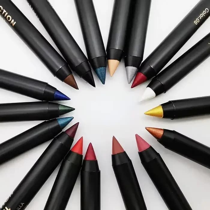 Crayon Eyeliner bleu mat, imperméable, pigment coloré durable, noir, blanc, jaune, stylo pour les yeux, ne fleurit pas, maquillage, cosmétiques
