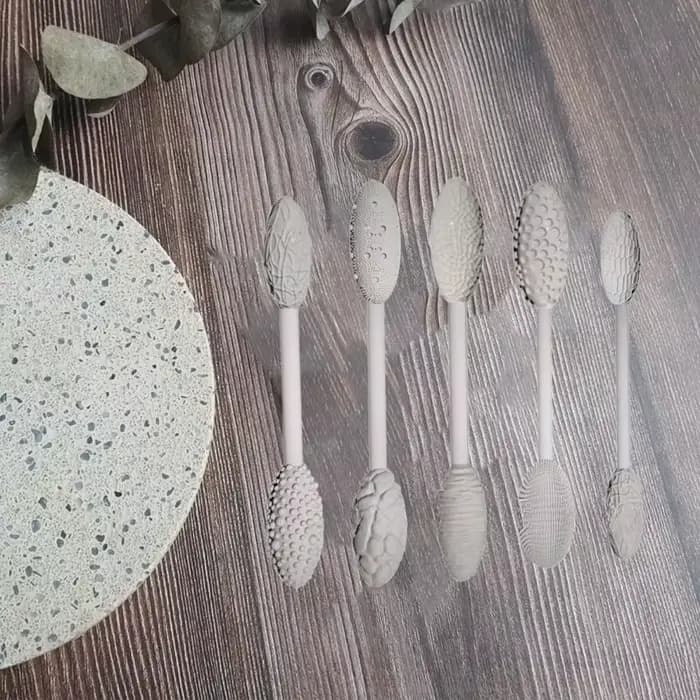 Kits d'outils de texture pour impression 3D pour l'art de l'argile, kit de rouleaux à motifs pour modelage d'argile, rouleaux à texture pour gaufrage de motifs, rouleaux manuels pour bricolage et arti