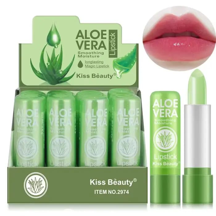 Rouge à lèvres hydratant à l'aloe Vera, 1 pièce, réparation nutritionnelle durable, Anti-séchage, changement de couleur, imperméable, soin naturel pour les lèvres