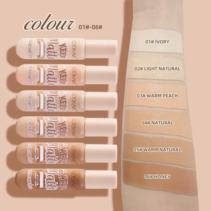 Bâton correcteur liquide fond de teint crème 6 couleurs hydratant couverture complète acné cernes naturel mat