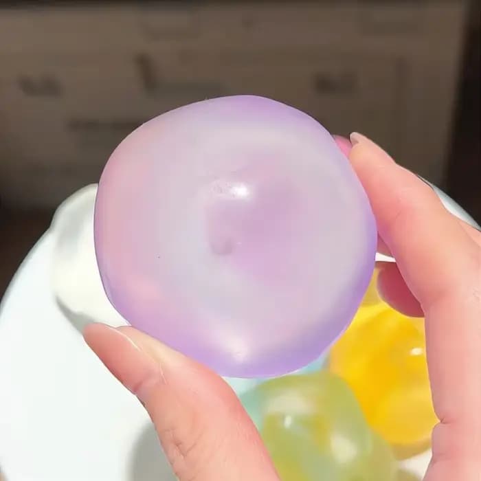Jouet sensoriel anti-stress en gelée multicolore transparente, non toxique, doux et soyeux, pour l'ADHD, l'autisme, apaisant