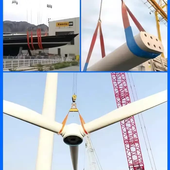 Ceinture de levage, écharpe de grue de 3 tonnes, sangles de levage industrielles, corde de levage épaisse, élingues d'épandage de tressage à 4 couches