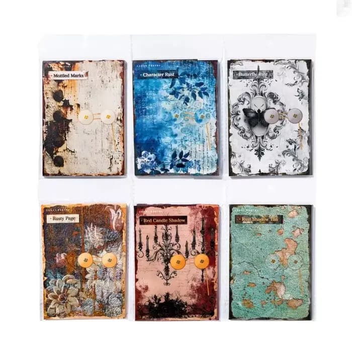 30 pièces de papier vintage effet rouillé pour agenda, carnet, album, scrapbooking et fond de page, pour projets DIY faits main