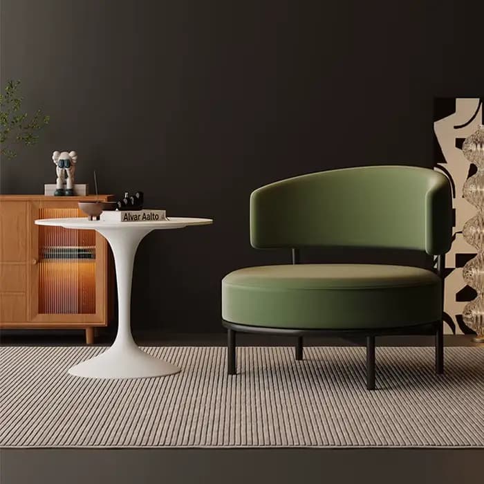 Fauteuils de salon vert Cuddle, chaises de bureau jaunes confortables, canapé de bureau paresseux, fauteuils de salon modernes, meubles colorés