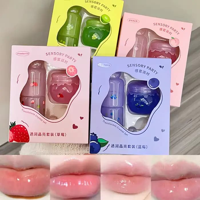 Masque pour les lèvres hydratant et éclaircissant Sensory Party - Hydratation intense