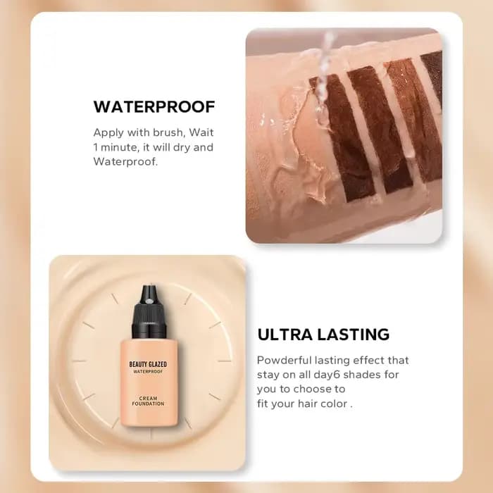 BEAUTY GLAZED-Fond de teint liquide 24 heures HD