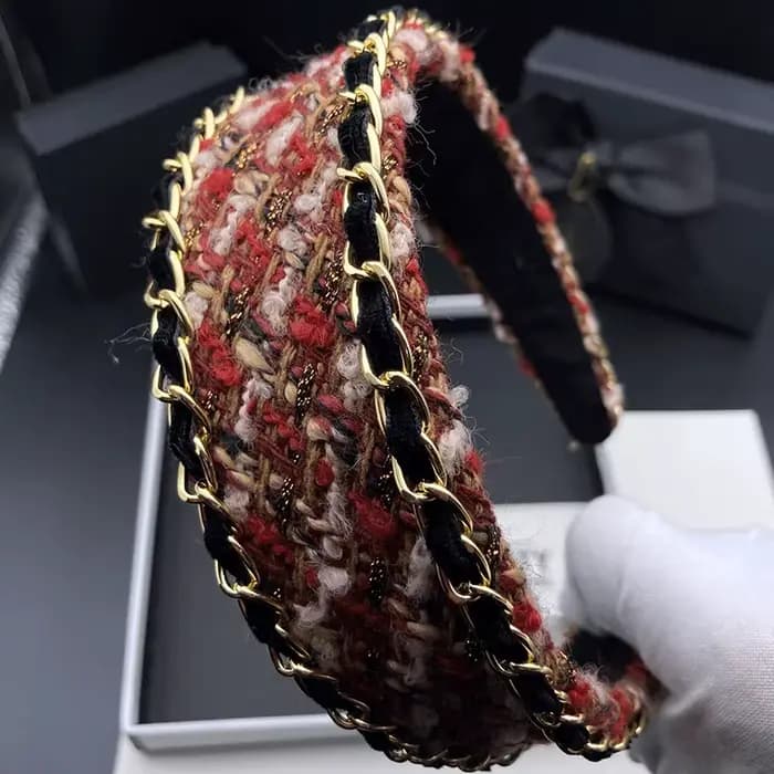 Serre-tête rouge de style européen et américain avec pinces à cheveux et bandeaux, coiffe haute pour femme, pour coiffure pressée et lavage du visage