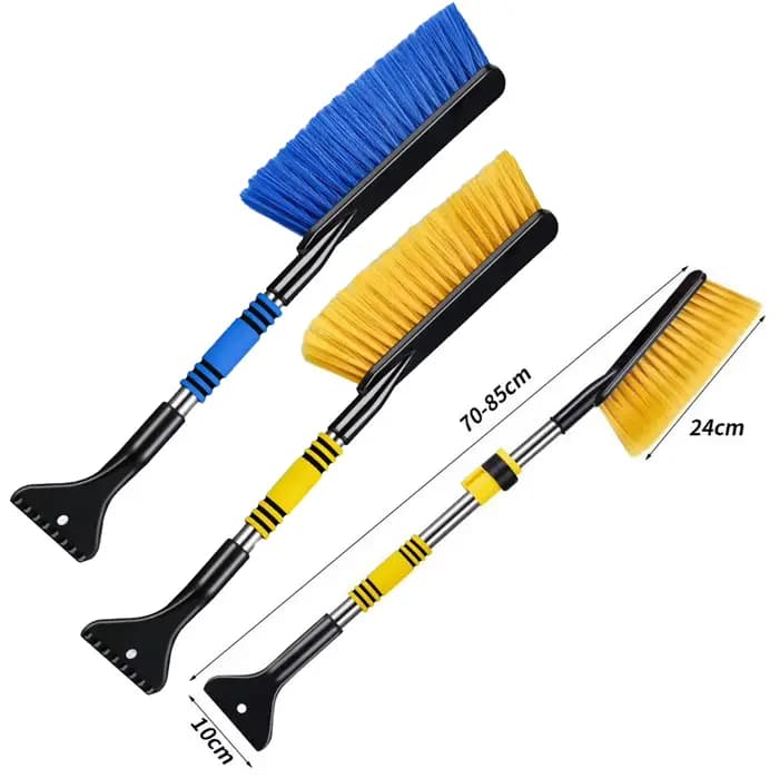 Pelle à neige de voiture à Double tête 2 en 1, grattoir à glace, brosse à neige pour pare-brise de voiture, pelle à neige télescopique Extra-longue