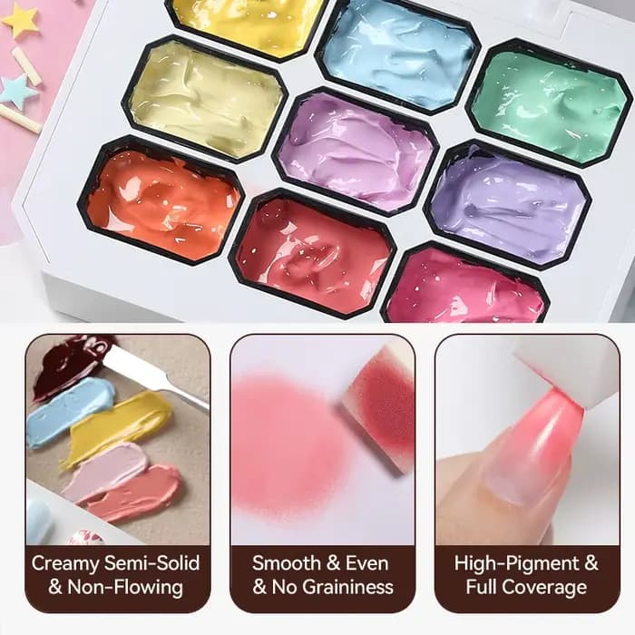 UR SUGAR 9 couleurs 4 en 1 Pat peinture Gel Y2K dégradé Blush couleur Semi Permanent tremper UV & LED Gel Nail Art création Salon DI