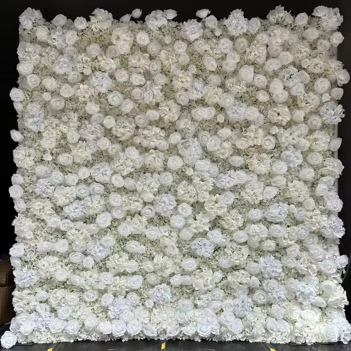 Panneau mural de fleurs 3D en soie, Rose, décoration murale florale pour mariage, décoration de maison, arrière-plan, boutique, Arrangement Photo de fête