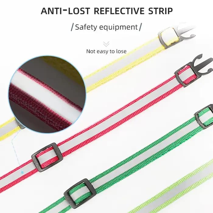 ROJECO Collier réglable avec clochette pour animal de compagnie, accessoire coloré de sécurité nocturne pour chat et chaton