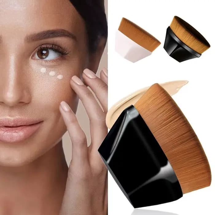 Pinceau de maquillage pour fond de teint en poudre liquide pour femme
