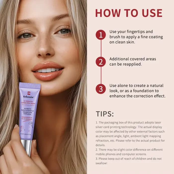 CC Cream, fond de teint liquide changeant de couleur