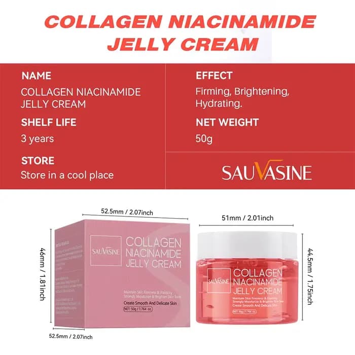 Soins de la peau coréens 50g collagène Niacinamide
