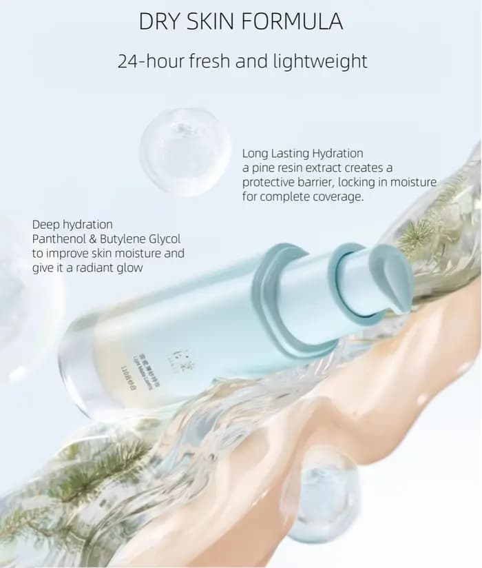 TIMAGE fond de teint 30ml avec correcteur 1g Tube rond impeccable léger mat couverture longue durée
