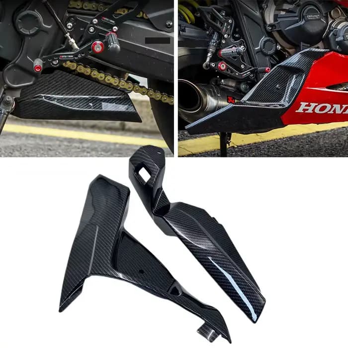 Carénage de couverture d'extension de plaque de protection inférieure de moto en carbone pour Honda CBR650R CBR 650 R 2019 2020 2021 2022 2023 2024