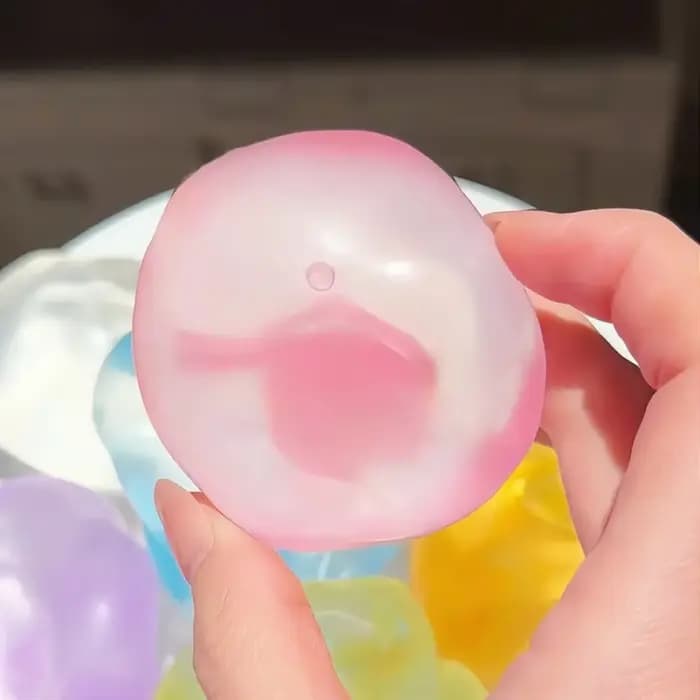 Jouet sensoriel anti-stress en gelée multicolore transparente, non toxique, doux et soyeux, pour l'ADHD, l'autisme, apaisant