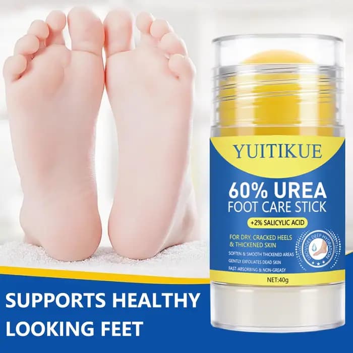 Combo de crème d'urée et de baume pour les pieds parfumé à la pêche au 60% – Réparation puissante pour les talons craquelés, hydratant et nourrissant en profondeur.
