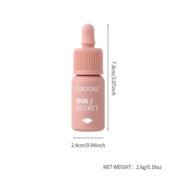 Febble 12 Document Ink Jules Gloss 256 Nude Velvet Liquid Lipstick