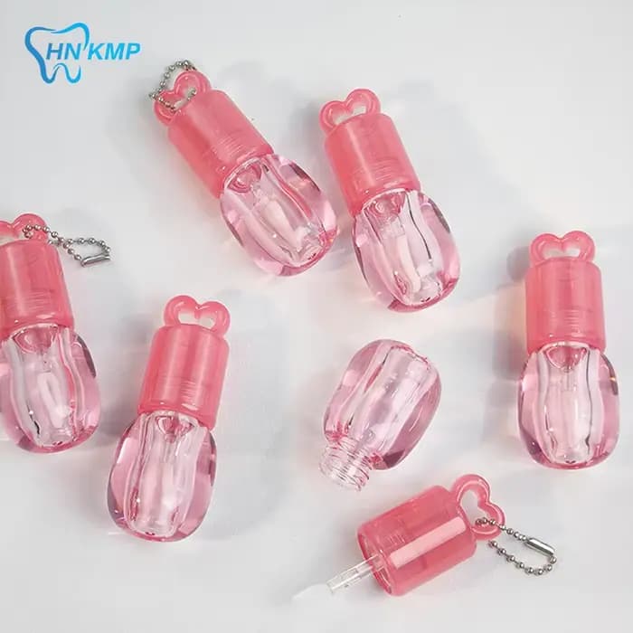 Tubes de brillant à lèvres creux en forme de cœur, dégradé de couleur, grande baguette, brosse, bouteilles d'huile, Tube vide de brillant à lèvres, conteneurs de bouteilles de rouge à lèvres