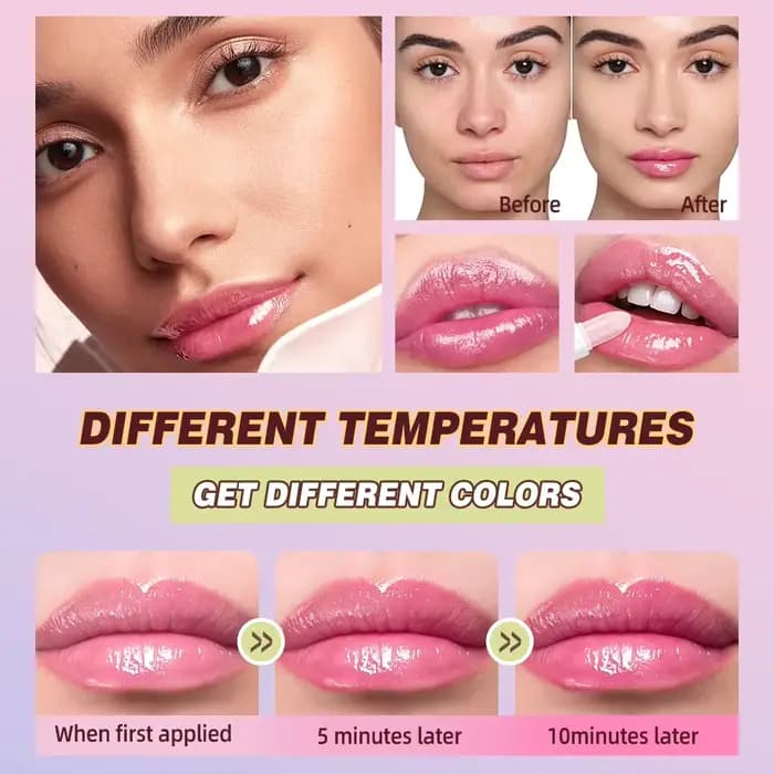 QIBEST – Ensemble de rouges à lèvres qui changent de couleur
