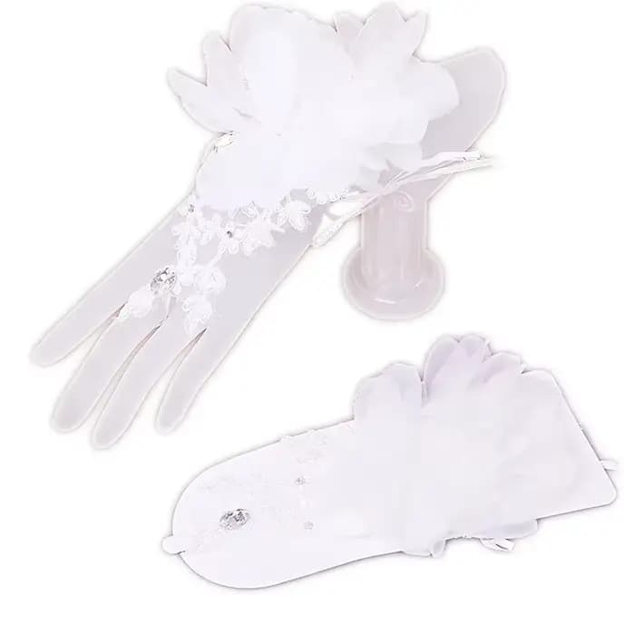 Gants de poignet floraux en dentelle rouge pour femmes, gants de cosplay élégants, gants d'opéra, soirée, mariage, thé, Rh, patients