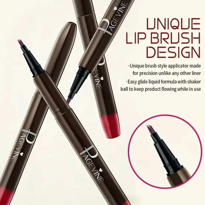 Crayon à lèvres liquide avec pointe fine unique pour un contour précis