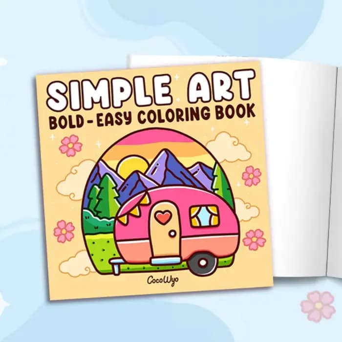 Art simple : livre de coloriage pour adultes et adolescents, designs audacieux et faciles pour la relaxation avec des caractéristiques minimalistes