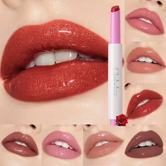 Rouge à lèvres miroir brillant à l'eau