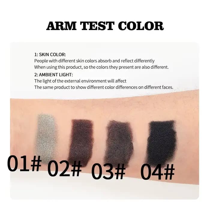 Eyeliner fumé argenté métallique