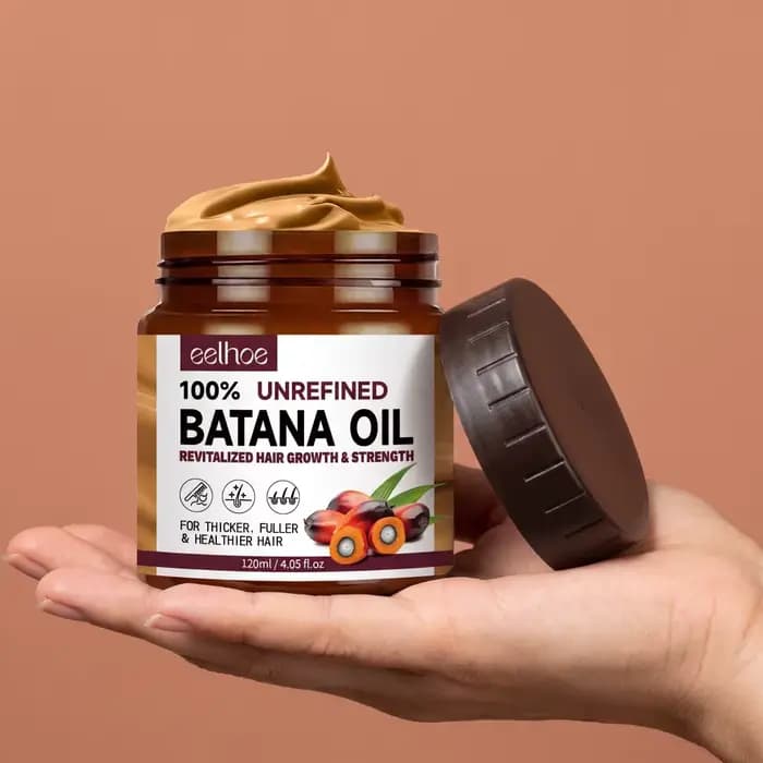 Baume nourrissant naturel pour le cuir chevelu à l'huile de Batana, renforce les cheveux faibles, favorise des cheveux plus épais, plus volumineux et plus sains, traitement capillaire quotidien à domi