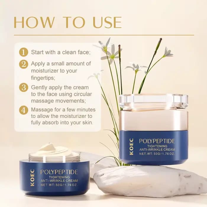Crème raffermissante peptidique pour le visage, hydratante, Anti-vieillissement, crèmes blanchissantes