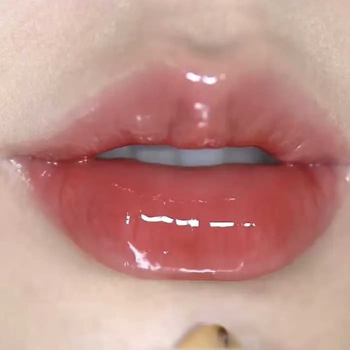 Sablier solide vernis à lèvres hydratant miroir brillant rouge