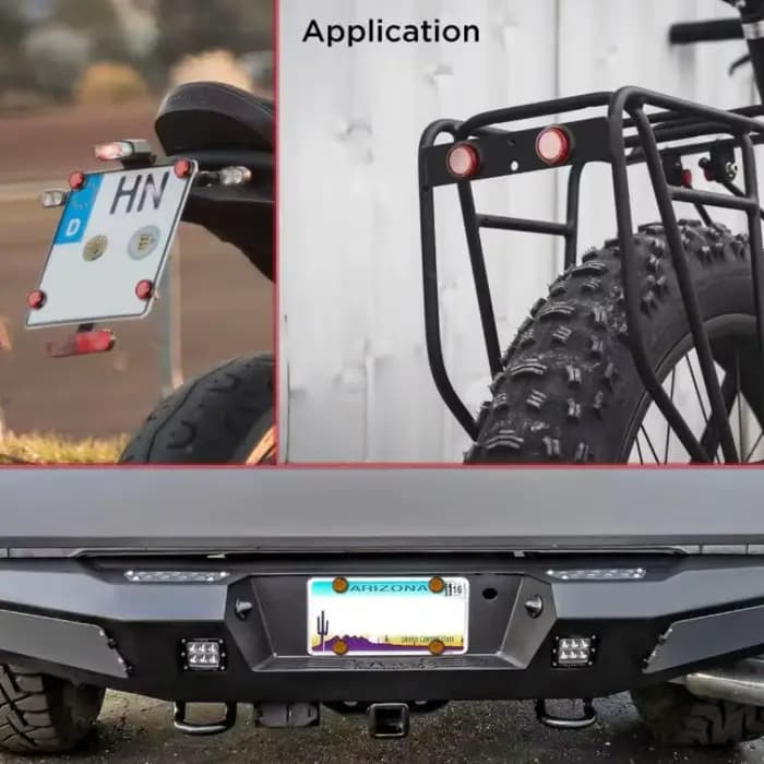 Réflecteurs ronds rouges auto-adhésifs, 2 pièces, étanches, haute visibilité, signes de sécurité pour vélos, motos, scooters
