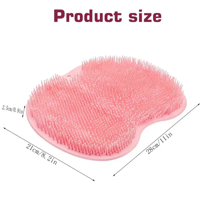 Tapis de douche pour épurateur de pieds, lave-dos, tapis de bain exfoliant, ventouses murales antidérapantes pour utilisation dans les hommes et les femmes plus propres