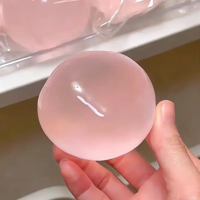 Balle à presser en gelée transparente Vaseline, colorée, à étirement lent, anti-stress, jouet sensoriel, cadeau de loisirs