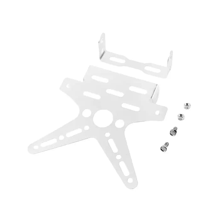 Cadre de plaque de planificateur arrière de moto, scooter Hurbike, support de plaque d'immatriculation, alliage d'aluminium, plaque d'immatriculation couvertes