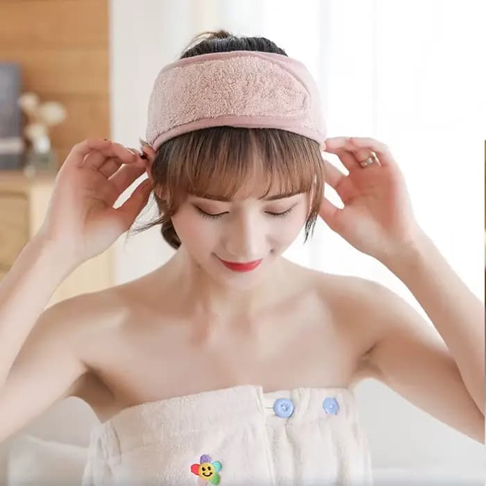 Bandeau maquillage cheveux soins du visage pour laver votre visage bandeau noir dames soins de la peau femme bandeau élastique pour perruque FD05