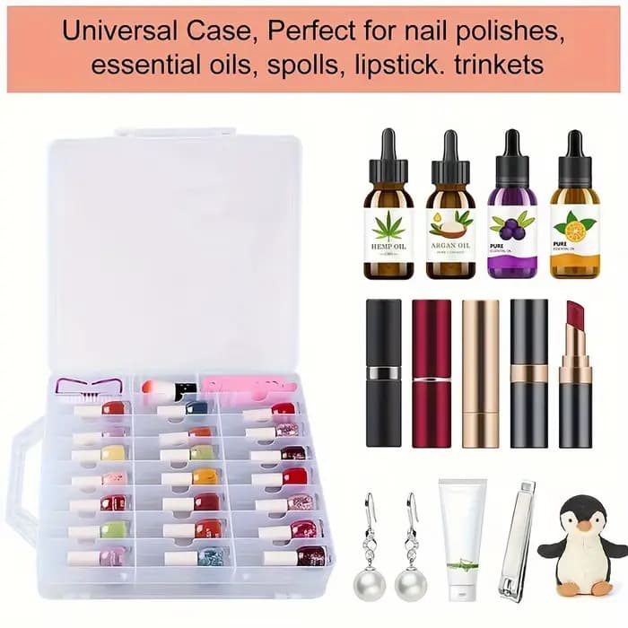 48 boîtes de rangement pour rouge à lèvres et vernis à ongles