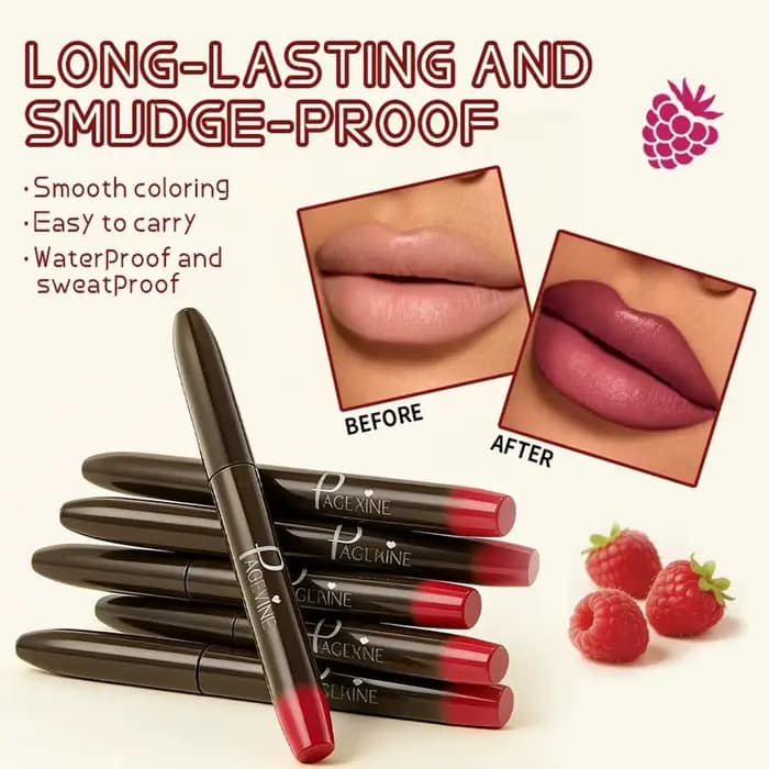Crayon à lèvres liquide avec pointe fine unique pour un contour précis